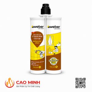 Keo chà ron Epoxy 2 thành phần webercolor shine