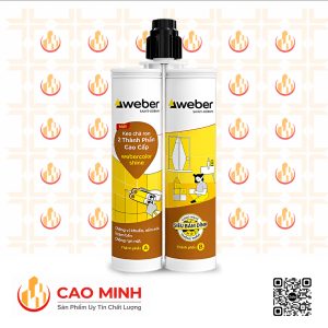 Keo chà ron Epoxy 2 thành phần webercolor shine