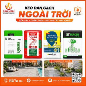 Keo dán gạch ngoài trời